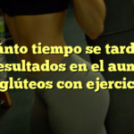 ¿Cuánto tiempo se tarda en ver resultados en el aumento de glúteos con ejercicio?