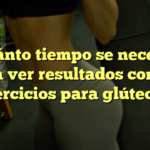 ¿Cuánto tiempo se necesita para ver resultados con los ejercicios para glúteos?