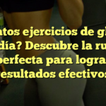¿Cuántos ejercicios de glúteos por día? Descubre la rutina perfecta para lograr resultados efectivos
