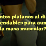 ¿Cuántos plátanos al día son recomendables para aumentar la masa muscular?