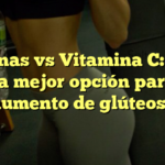 Peptonas vs Vitamina C: ¿Cuál es la mejor opción para el aumento de glúteos?