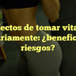 Los efectos de tomar vitamina E diariamente: ¿beneficios o riesgos?