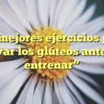 Los mejores ejercicios para activar los glúteos antes de entrenar”
